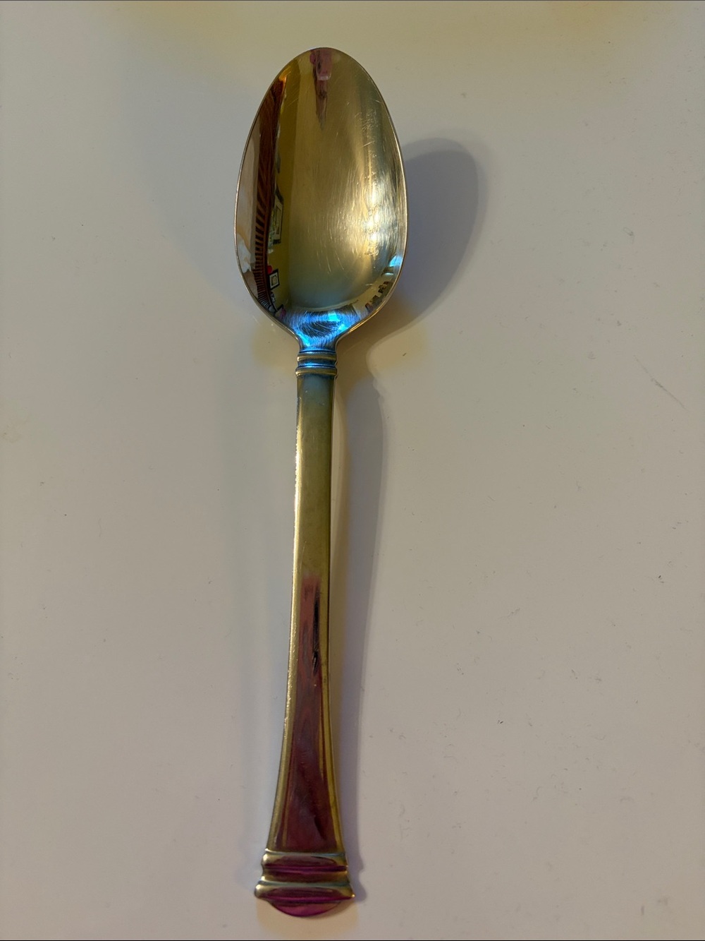 Towle Classique Bands 18/8 glossy stainless flatware 8.75” serving spoon VGUC